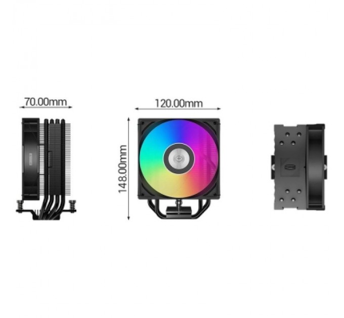 PcCooler Кулер до процесора PcCooler RT400 ARGB BK