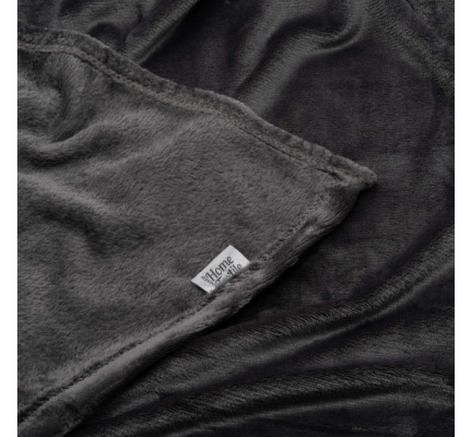 Ardesto Плед Ardesto Flannel 100% поліестер, темно-сірий 200х220 см (ART0213SB)