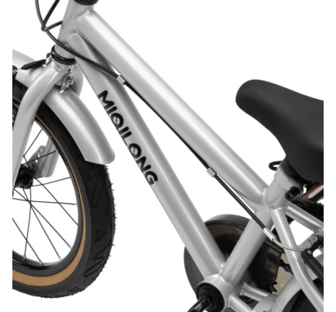 Miqilong Дитячий велосипед Miqilong ST 16" срібний (RBB-ST16-SILVER)