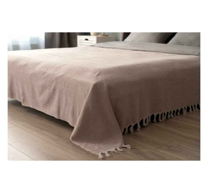 Ardesto Плед Ardesto Summer 100% бавовна, бежевий 140х190 см (ART0915SE)