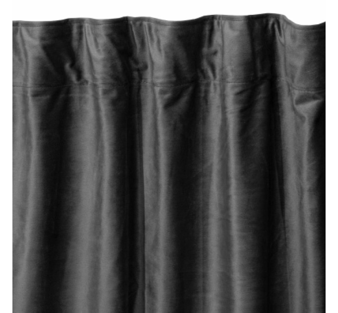 Ardesto Штора Ardesto велюр 100% поліестер,150х270 см синій сірий (ART1030GR)