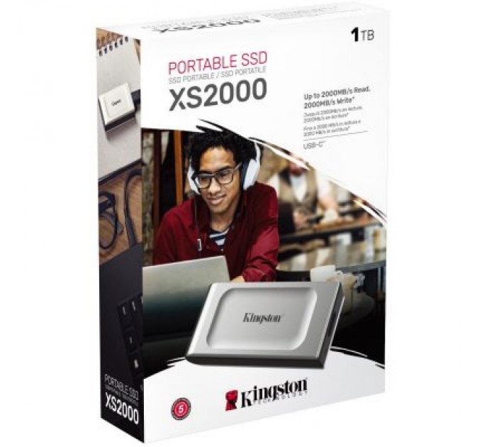 Kingston Накопичувач SSD USB 3.2 1TB Kingston (SXS2000/1000G)