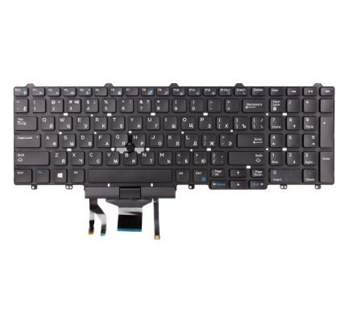 Dell Клавіатура ноутбука Dell Latitude E5550/E5570 черн (KB312955)