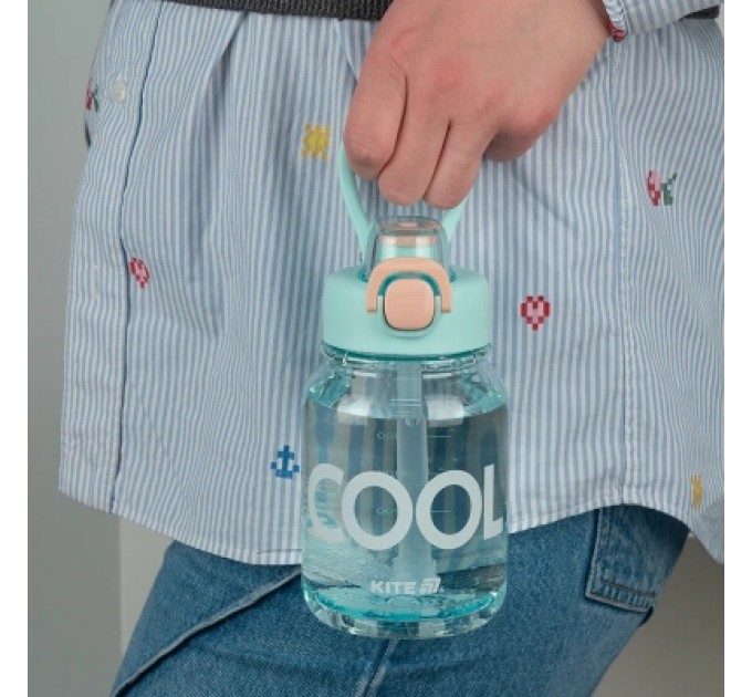 Kite Поїльник-непроливайка Kite 700 мл, рожево-бірюзова (K25-1217-2)