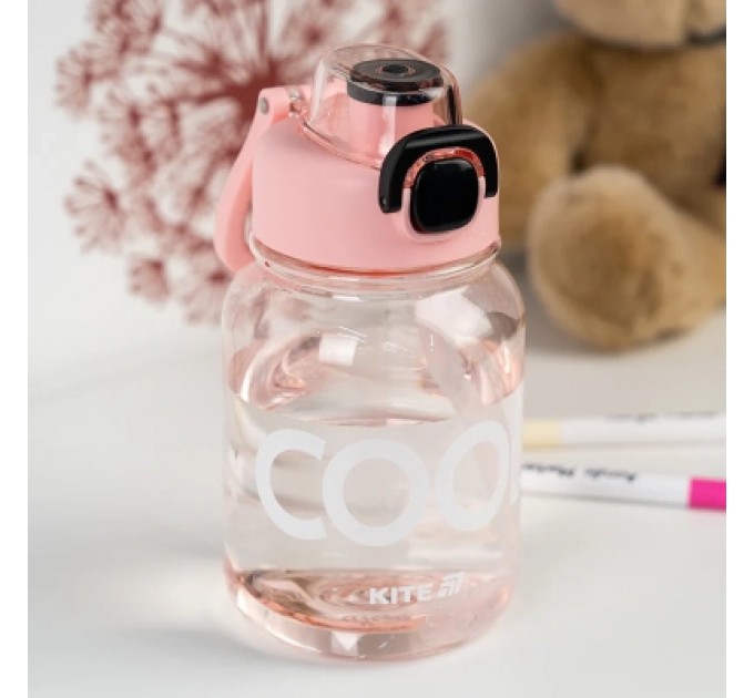Kite Поїльник-непроливайка Kite 700 мл, рожево-чорна (K25-1217-3)