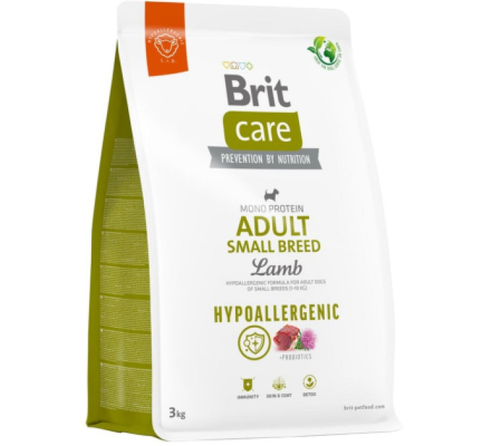 Brit Care Сухий корм для собак Brit Care Dog Hypoallergenic Adult Small Breed з ягнятком 3 кг (8595602566143)