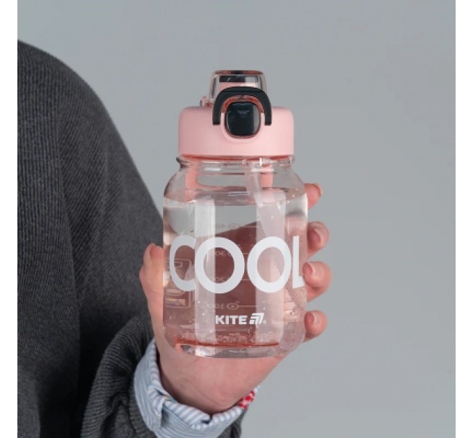 Kite Поїльник-непроливайка Kite 700 мл, рожево-чорна (K25-1217-3)