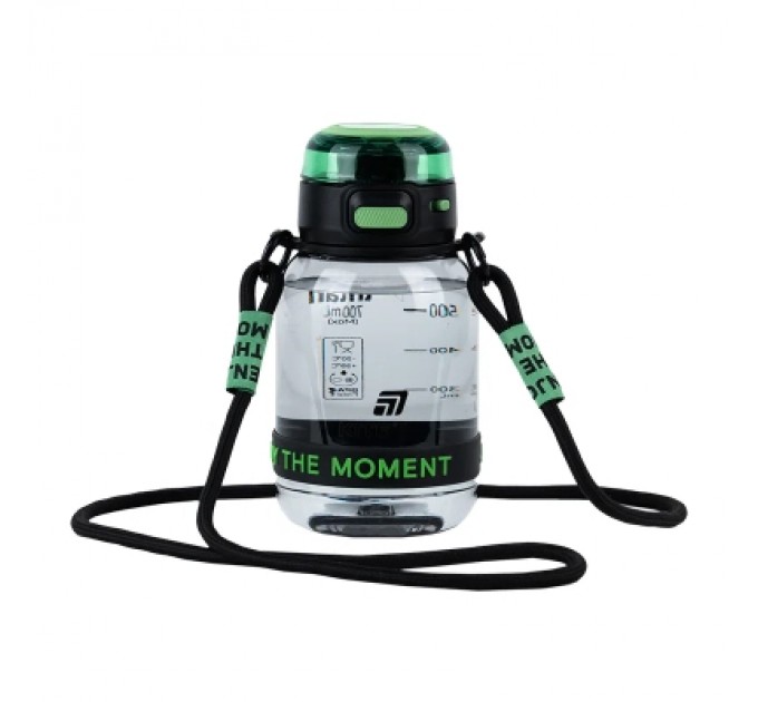 Kite Поїльник-непроливайка Kite 700 мл, чорно-зелена (K25-1218-2)