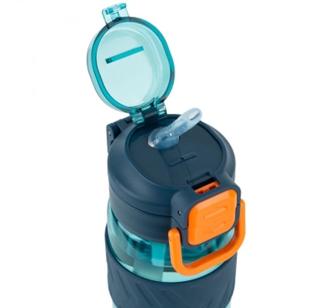 Kite Поїльник-непроливайка Kite 800 мл, блакитно-помаранчева (K25-1234-3)