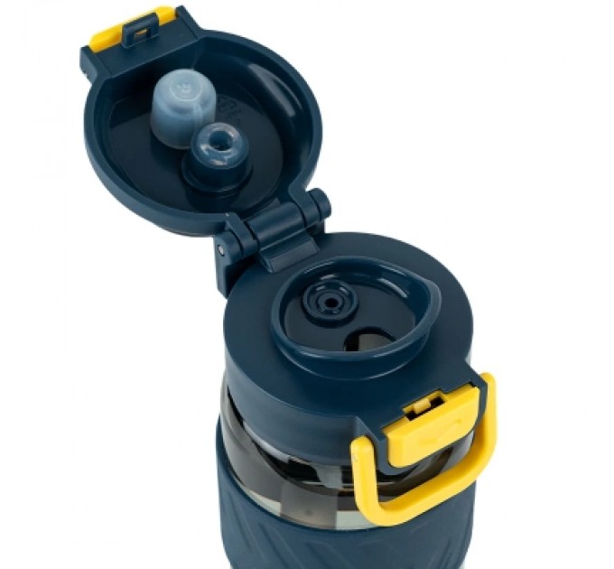 Kite Поїльник-непроливайка Kite 800 мл, сіро-жовта (K25-1234-1)