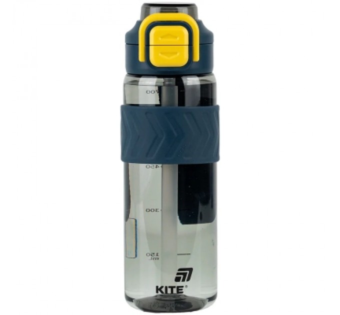 Kite Поїльник-непроливайка Kite 800 мл, сіро-жовта (K25-1234-1)