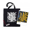 Rosa Набір для творчості Rosa Talent екосумка-розмальовка, чорна, Тризуб, 38х42 см (4823098542131)