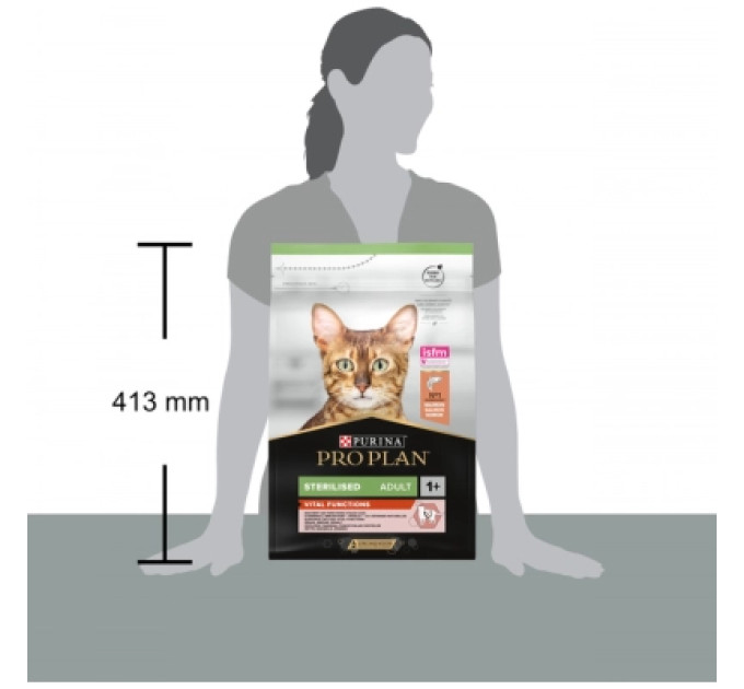 Purina Pro Plan Сухий корм для кішок Purina Pro Plan Sterilised з лососем 3 кг (7613036517454)