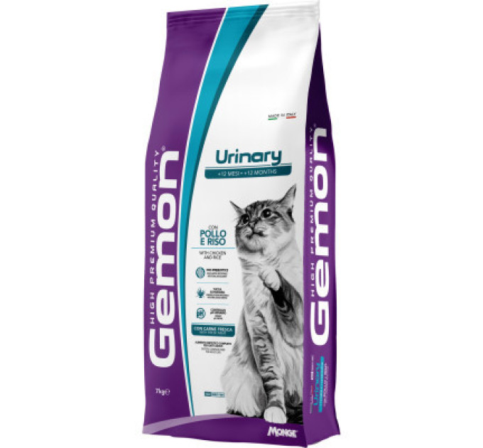 Gemon Сухий корм для кішок Gemon Cat Urinary курка з рисом 7 кг (8009470297301)