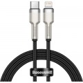 Baseus Дата кабель USB-C to Lightning 1.0m Cafule Metal PD 20W black Baseus (CATLJK-A01)