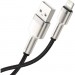 Baseus Дата кабель USB 2.0 AM to Lightning 1.0m Cafule Metal 2.4A black Baseus (CALJK-A01)