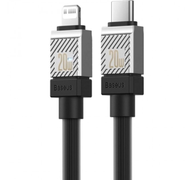 Baseus Дата кабель USB-C to Lightning 2.0m CoolPlay Fast Charging 20W black Baseus (CAKW000101)