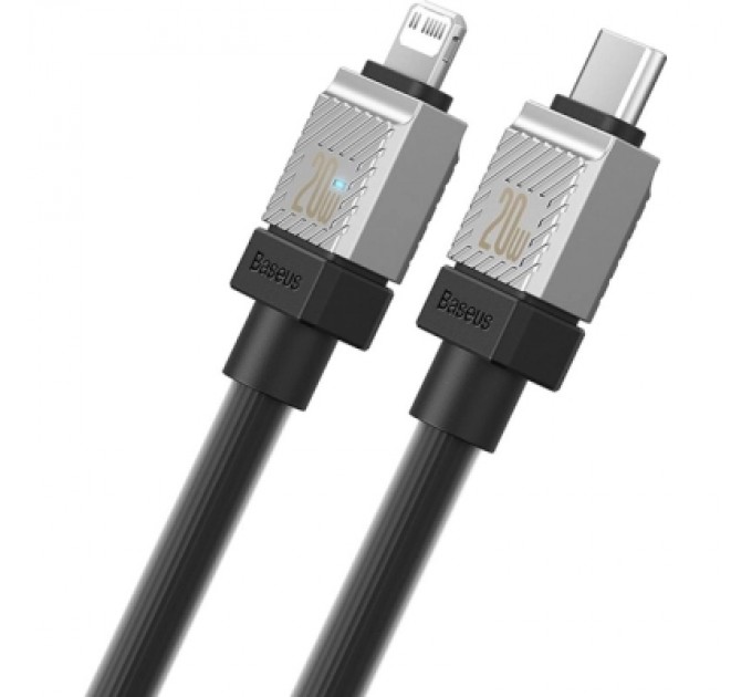Baseus Дата кабель USB-C to Lightning 2.0m CoolPlay Fast Charging 20W black Baseus (CAKW000101)