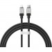 Baseus Дата кабель USB-C to Lightning 2.0m CoolPlay Fast Charging 20W black Baseus (CAKW000101)