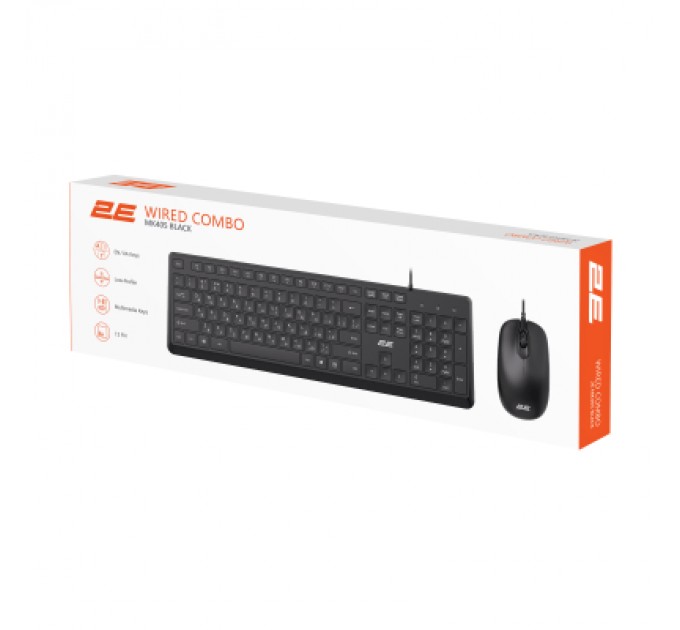 2E Комплект 2E MK405 USB UA Black (2E-MK405UBK_UA)