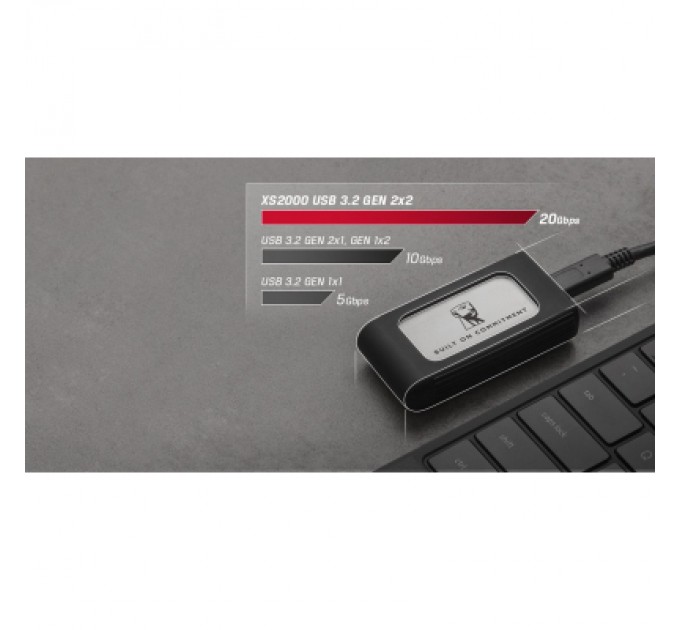 Kingston Накопичувач SSD USB Type-C 1TB XS2000 Kingston (SXS2000/1000GA)