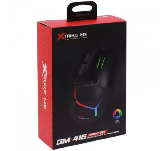 Xtrike ME Мишка Xtrike ME GM-415 RGB USB Black (GM-415)