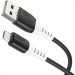 HOCO Дата кабель USB 2.0 AM to Micro 5P 1.0m 2.4A silicone X82 black HOCO (6931474768551)