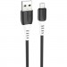 HOCO Дата кабель USB 2.0 AM to Micro 5P 1.0m 2.4A silicone X82 black HOCO (6931474768551)