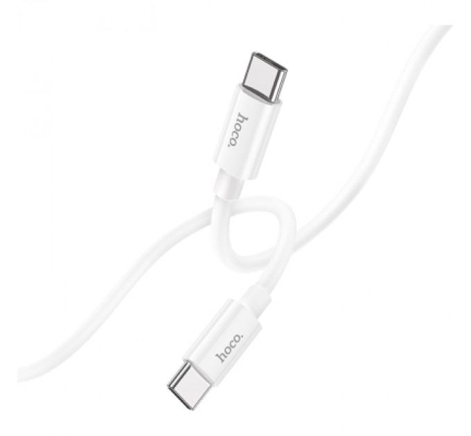 HOCO Дата кабель USB-C to USB-C 1.0m Magic silicone PD 60W X87 white HOCO (6931474783264)