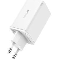 Зарядний пристрій Baseus GaN6 Pro Fast Charger 2C+2U 65W + Cable 1.0m Type-C 100W white (P10162701213-00)