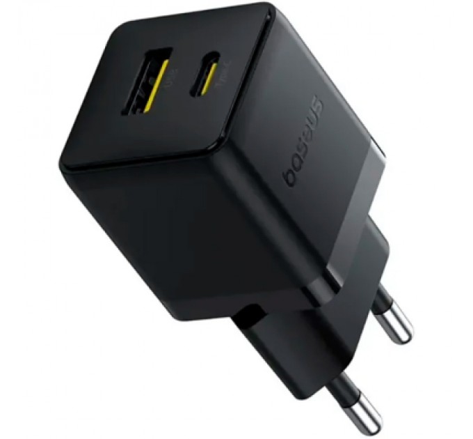 Baseus Зарядний пристрій Baseus Palm Fast Charger C+U 20W black (P10111608113-00)