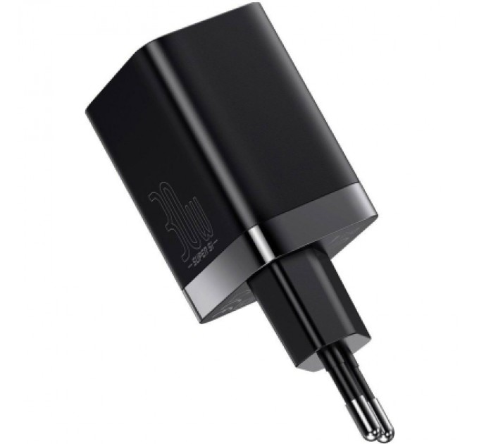 Baseus Зарядний пристрій Baseus Super Si Pro Quick Charger C+U 30W black (CCSUPP-E01)
