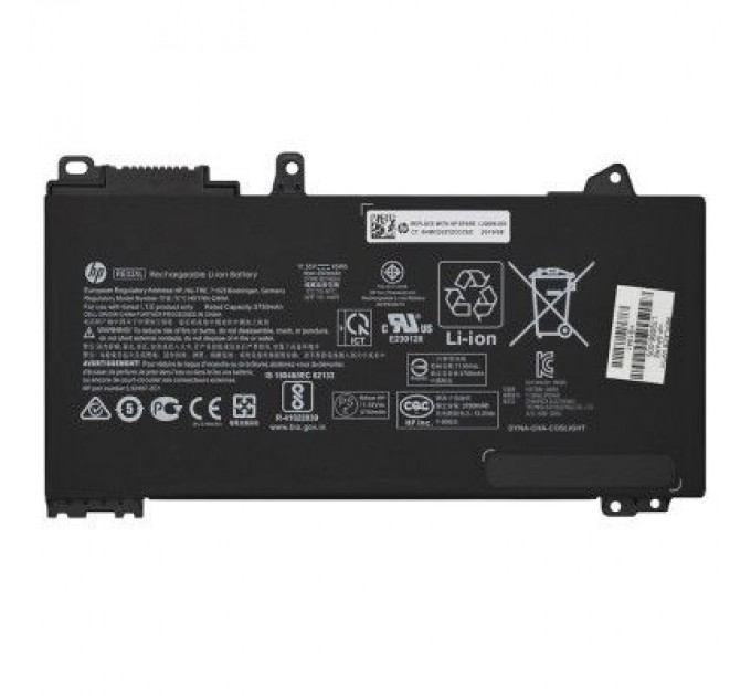 HP Акумулятор до ноутбука HP ProBook 450 G6 RE03XL, 45Wh (3900mAh), 3cell, 11.55V, Li-ion (A47551)