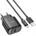 HOCO Зарядний пристрій HOCO C140A Smart USB QC3.0 + USB to cable Micro Black (6942007627801)