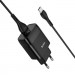 HOCO Зарядний пристрій HOCO C72Q Glorious USB QC3.0 + cable USB to USB-C 18W Black (6931474732545)