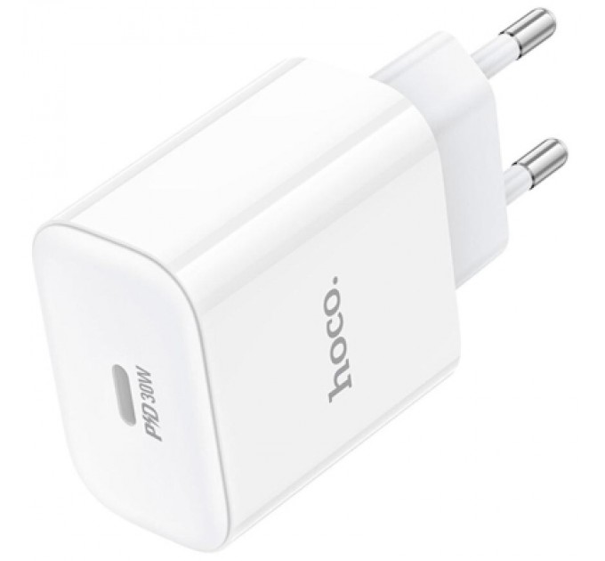 HOCO Зарядний пристрій HOCO C76A Pro Majestic USB-C PD30W White (6942007616300)