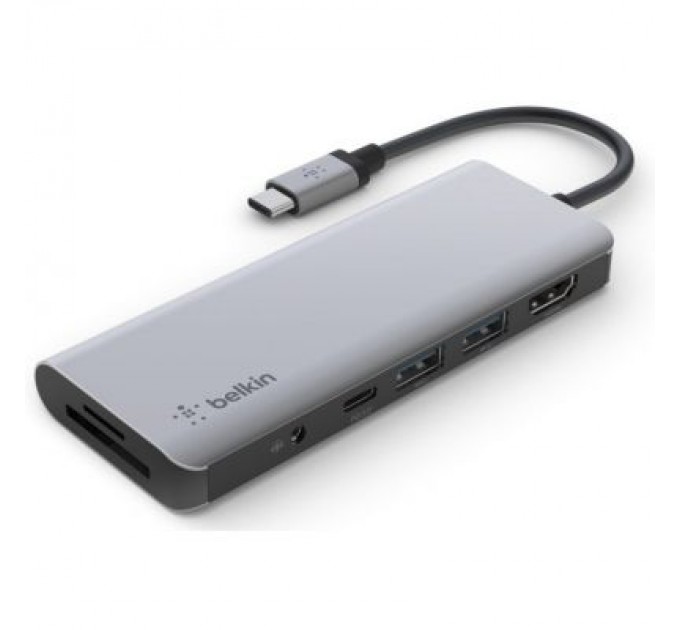 Belkin Концентратор Belkin USB-C 7-in-1 Multiport Dock (AVC009BTSGY)