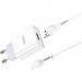 HOCO Зарядний пристрій HOCO C81A Asombroso USB + cable Micro 5P 10.5W White (6931474727954)