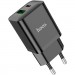 HOCO Зарядний пристрій HOCO N28 Founder 1xUSB-C PD20W + 1xUSB QC3.0 Black (6931474783509)