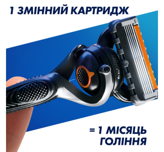 Gillette Набір косметики Gillette Бритва ProGlide з 1 змінним лезом + Гель для гоління Fusion5 200 мл + Підставка + Косметичка (8700216534420)