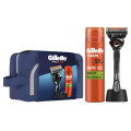 Gillette Набір косметики Gillette Бритва ProGlide з 1 змінним лезом + Гель для гоління Fusion5 200 мл + Підставка + Косметичка (8700216534420)