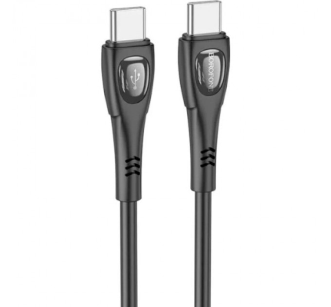 BOROFONE Дата кабель USB-C to USB-C 1.0m 60W Superior BX98 black BOROFONE (6941991104497)