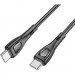 BOROFONE Дата кабель USB-C to USB-C 1.0m 60W Superior BX98 black BOROFONE (6941991104497)