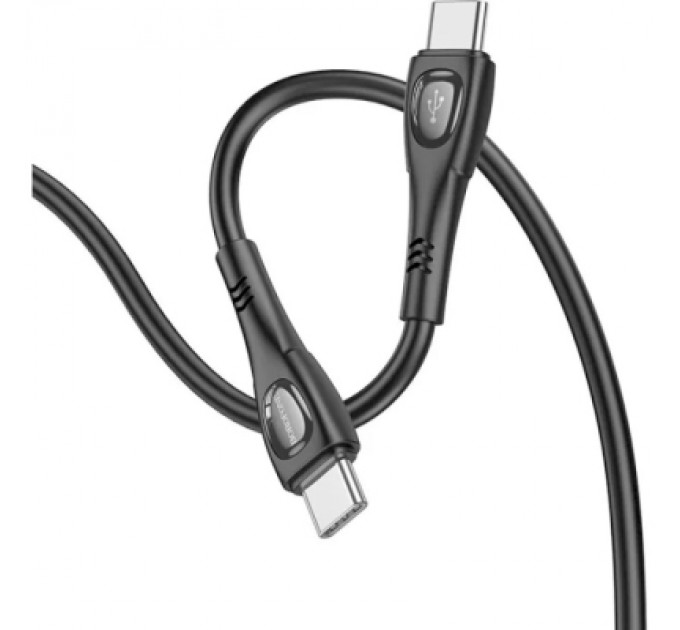 BOROFONE Дата кабель USB-C to USB-C 1.0m 60W Superior BX98 black BOROFONE (6941991104497)