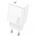 BOROFONE Зарядний пристрій BOROFONE BA77A Insightful USB-C PD30W White (6941991101274)