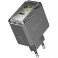 BOROFONE Зарядний пристрій BOROFONE BAS32A Treasure 1xUSB-C PD30W + 1xUSB QC3.0 Black (6941991110641)