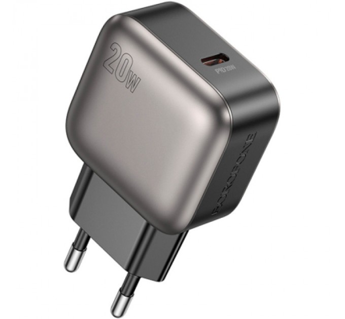 BOROFONE Зарядний пристрій BOROFONE BAS53A Absolute USB-C PD20W Black (6941991116179)