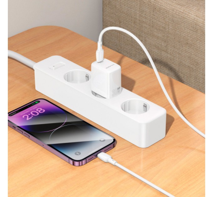 BOROFONE Зарядний пристрій BOROFONE BN28 Fuente USB-C PD30W White (6941991120299)