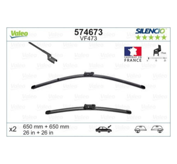 Valeo Щітка склоочисника Valeo 574673