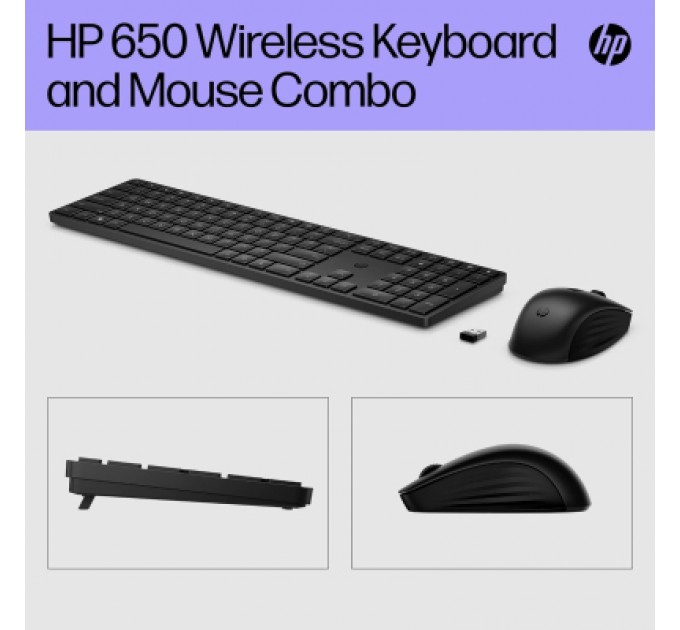HP Комплект HP 650 Wireless UA Black (4R013AA)
